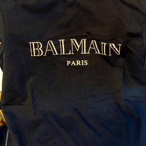 Authentic Balmain Women T Black Small